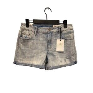NEW Cosmic Blue Love Denim Shorts Womens 29" Stretch Stitch Fix Travel Vacation